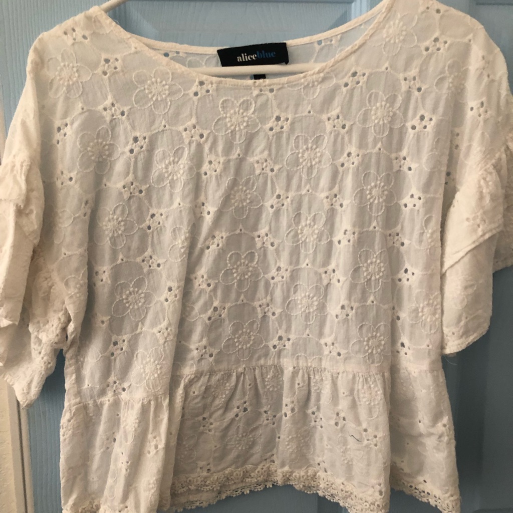 Whit See Through Shirt While Holes